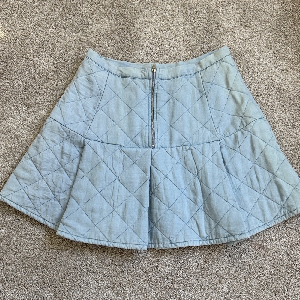 NWT Stellah Faux Pearl Quilted Mini Skirt - Picture 8 of 8